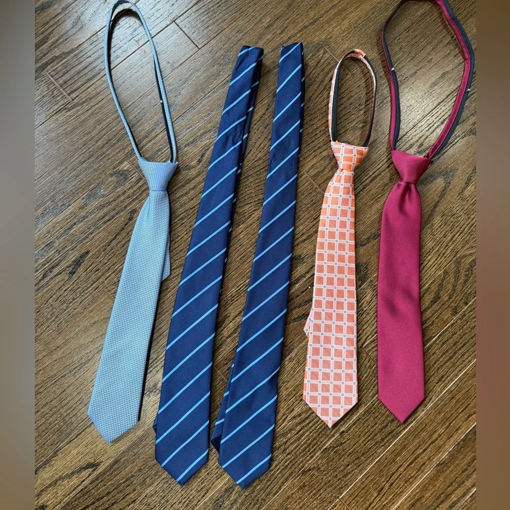Stylish Tie Collection in Blue, Pink, and Red